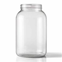1 Gallon Glass Jar, Widemouth with Screw Lid