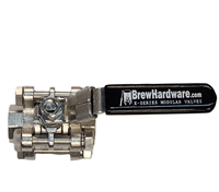 X-SERIES Modular 3pc Ball Valve - FNPT x FNPT