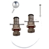 Weldless Ball Lock Gas and Liquid Bulkheads with Floating Dip Tube