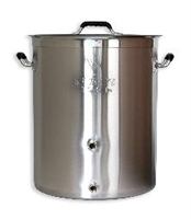 Brewer's Beast 16 Gallon Triclad Kettle with two welded ports