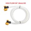 Beverage Hose -High Flow EVA Tubing, Duotight Ball Lock QD Both Ends (Jumper)