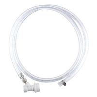 CO2 Hose - Bevlex Tubing, Ball Lock QD to open end (for barbs)