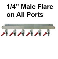 6-WAY CO2 DISTRIBUTION MANIFOLD SPLITTER - MFL I/O