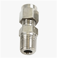 Tube Compression x NPT Threaded Adapter - 1/4" Tube x 1/4" MNPT