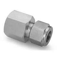 Tube Compression x NPT Threaded Adapter - 3/8" Tube x 1/2" FNPT
