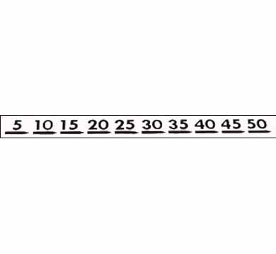 Sight Calibration Decals 5-60 in increments of 5