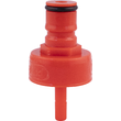 Red Plastic Ball Lock Soda Bottle Carbonator / Carbonation Cap with Interior DUOTIGHT STEM