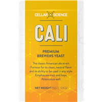 Cellar Science CALI Dry Yeast (Very Similar to SafAle US-05 US05) NEW 15 gram pack