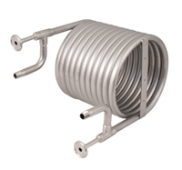 Stainless Counterflow Chiller (CFC), Monster XL, 1.5" TC wort ports