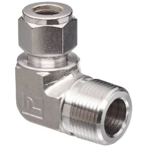 1/2" NPT to 1/2" OD Tube Compression Elbow