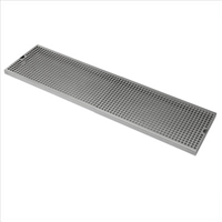 Drip Tray, Stainless Steel, Surface Mount, 8" x 24"