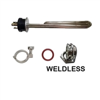 Heating Element Kit, 2100 watt TC, Weldless TC, Clamp, Gasket
