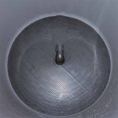 9" Domed False Bottom w/ High Flow Elbow Connector