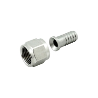 Swivel Flare Adapter - 3/8" FFL (UNCOMMON) x 3/8" OD hose barb