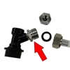 Female Flare (FFL) to Male Beer Thread Adapter Commercial SANKE to Homebrew Ball Lock