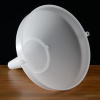 Plastic Funnel, 10" with Strainer