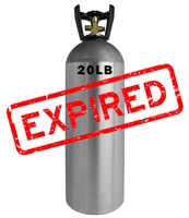 Gas Tank, CO2, SWAP EXPIRED, 20LB NO SHIPPING