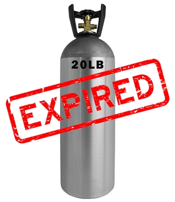 Gas Tank, CO2, SWAP EXPIRED, 20LB NO SHIPPING