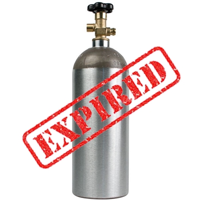 Gas Tank, CO2, SWAP EXPIRED, 5LB NO SHIPPING