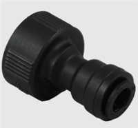 Garden Hose Adapter, Plastic, FGHT x 1/4" Push Fit