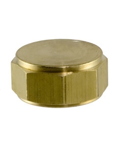 Garden Hose Adapter, Brass, FGHT Cap