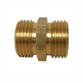 Garden Hose Adapter, Brass, MGHT x MGHT