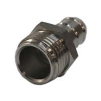 Garden Hose Adapter, Stainless Steel, MGHT x 1/2" Hose Barb