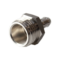 Garden Hose Adapter, Stainless Steel, MGHT x 3/8" Hose Barb