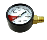 Pressure Gauge 3000 PSI Left Hand Thread (LHT)