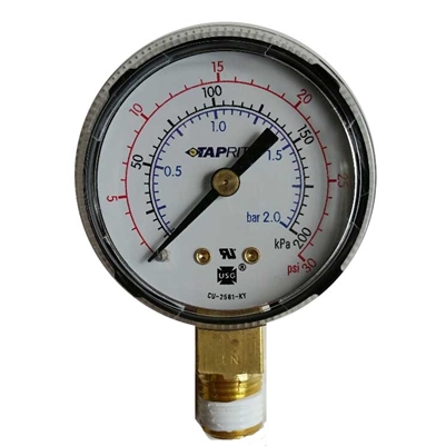 Pressure Gauge 0-60 PSI, Economy