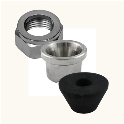Grommet, Ferrule, and Beer Nut for 5/16" Jockey Box Coils