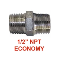 Hex Nipple - 1/2" NPT ECONOMY