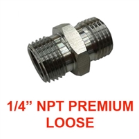 Hex Nipple, 1/4" NPT PREMIUM LOOSE