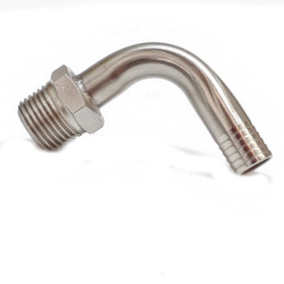 Hose Barb 90 Degree, 1/2" Male NPT x 1/2" Hose ID