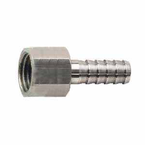 Hose Barb, 1/4" Female NPT x 1/4" Hose ID