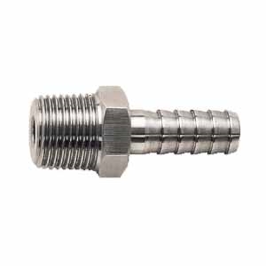 Hose Barb, 1/4" Male NPT x 1/4" Hose ID