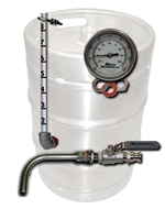 Keg to Kettle Conversion Kit - 3 Port Weldless Drain, Sightglass, and Thermometer