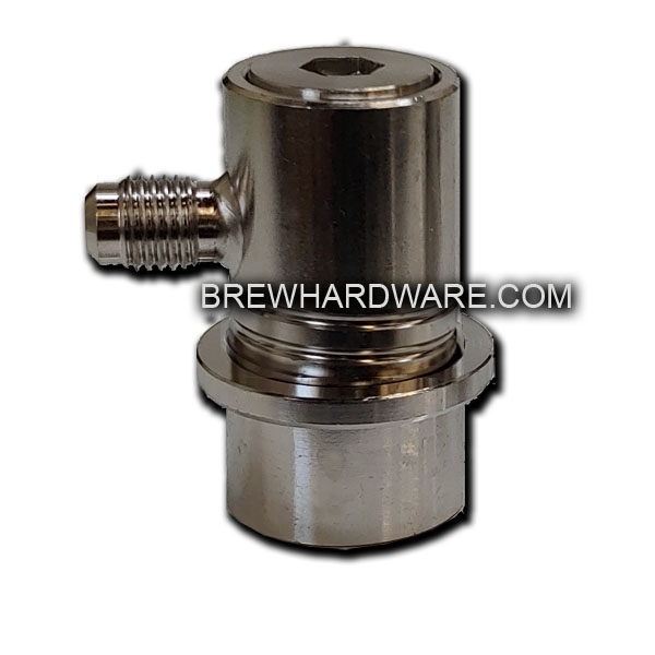 Ball Lock Keg Disconnect ALL STAINLESS - Gas Side - Male Flare MFL