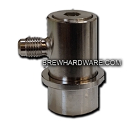 Ball Lock Keg Disconnect ALL STAINLESS - Beer Side - Male Flare MFL
