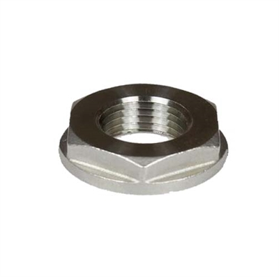 SS Locknut, 1/2" NPS Pipe Thread with Large Flange