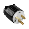 Nema 6-20P Straight Blade Cord Plug for 3-wire 240v, 20 amps