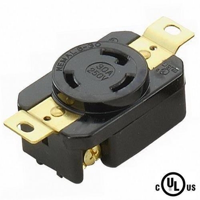 Nema L6-30R Box Mount Twist Lock Receptacle for 240v, 30 amps