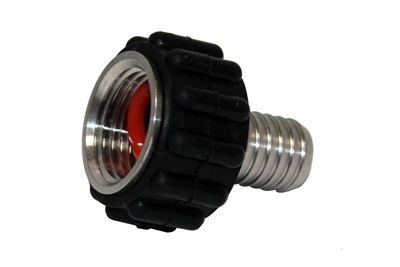 NPT Swivel Connector, Cool Touch, 1/2" Female NPT x 1/2" Hose Barb