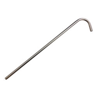 Racking Cane, Stainless Steel, 1/2" OD Tubing, 23" Length