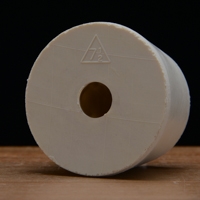 Rubber Stopper, Drilled,  #7.5