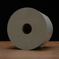 Rubber Stopper, Drilled,  #7