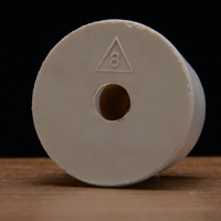 Rubber Stopper, Drilled,  #8