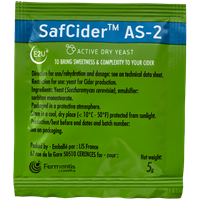 Fermentis SafCider  AS-2, 5g Dry Yeast Pack