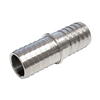 Hose Splice, 1/2" OD hose barb both ends Stainless