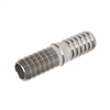 Hose Splice, 3/8" OD hose barb both ends Stainless